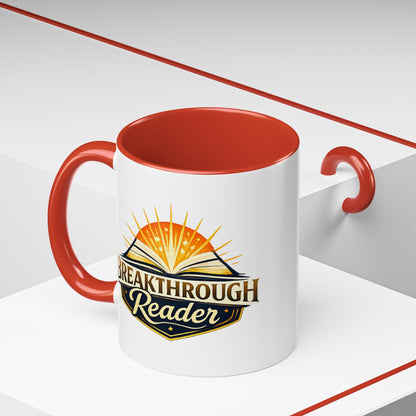 Breakthrough Reader Accent Coffee Mug — Inspirational Book Lover Gift (11/15oz)