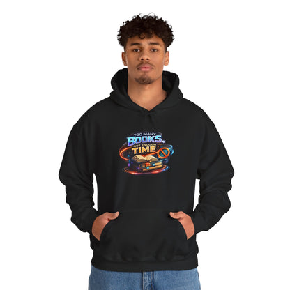 Books Time Hoodie — Retro Spacebook Reading Graphic Sweatshirt