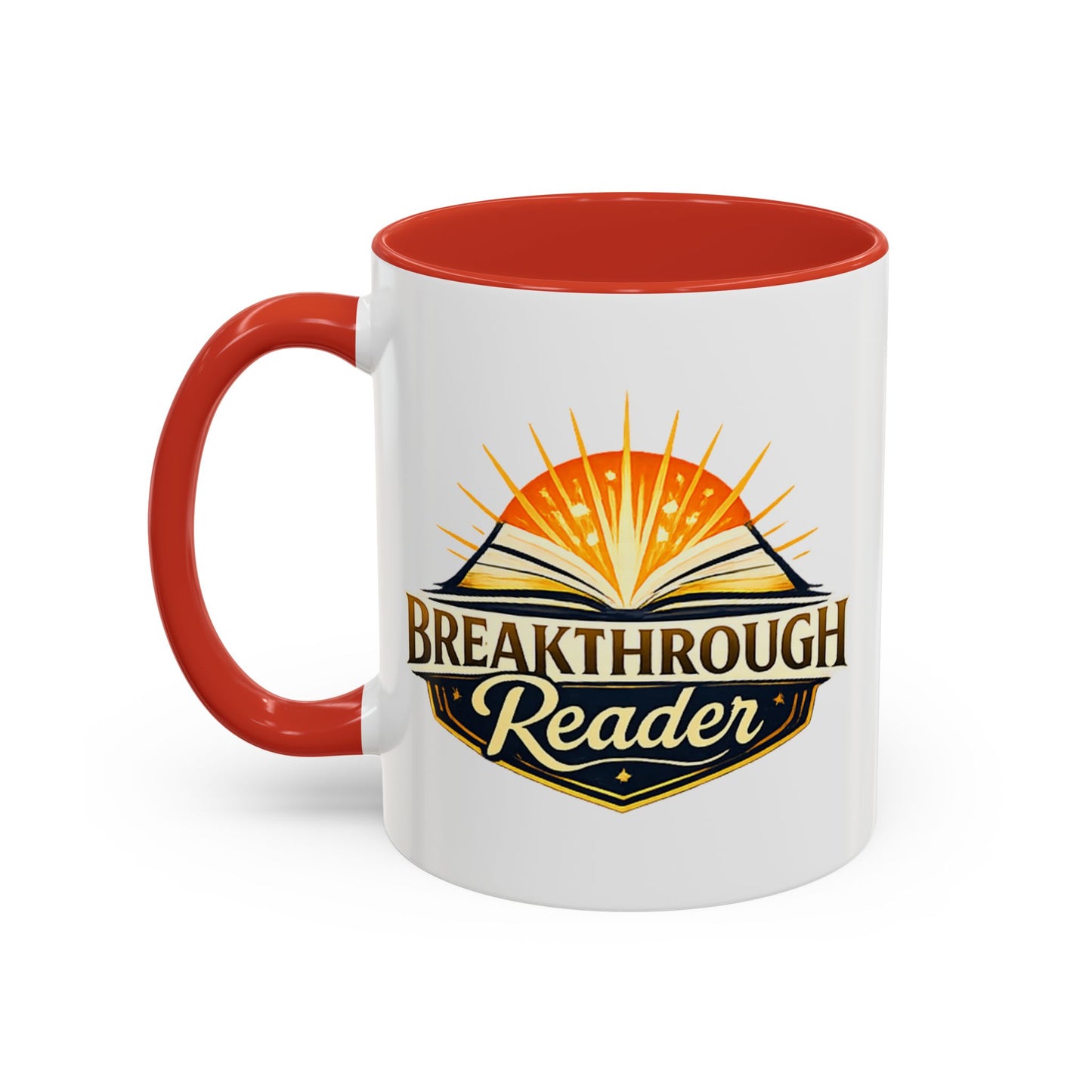 Breakthrough Reader Accent Coffee Mug — Inspirational Book Lover Gift (11/15oz)