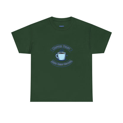 Coffee First Tee — "Coffee First, Mind Reset Second" Graphic T-Shirt
