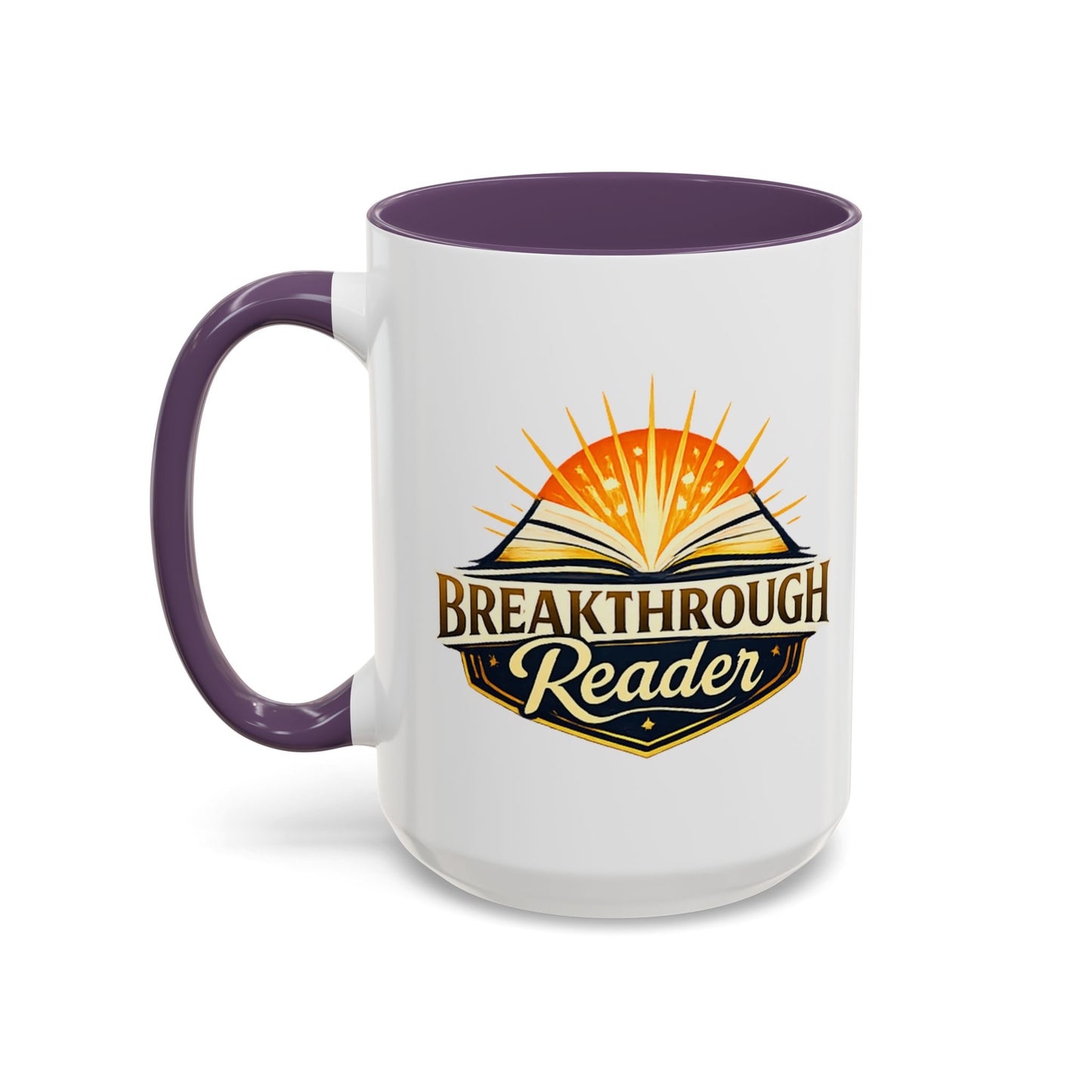 Breakthrough Reader Accent Coffee Mug — Inspirational Book Lover Gift (11/15oz)