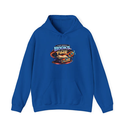 Books Time Hoodie — Retro Spacebook Reading Graphic Sweatshirt