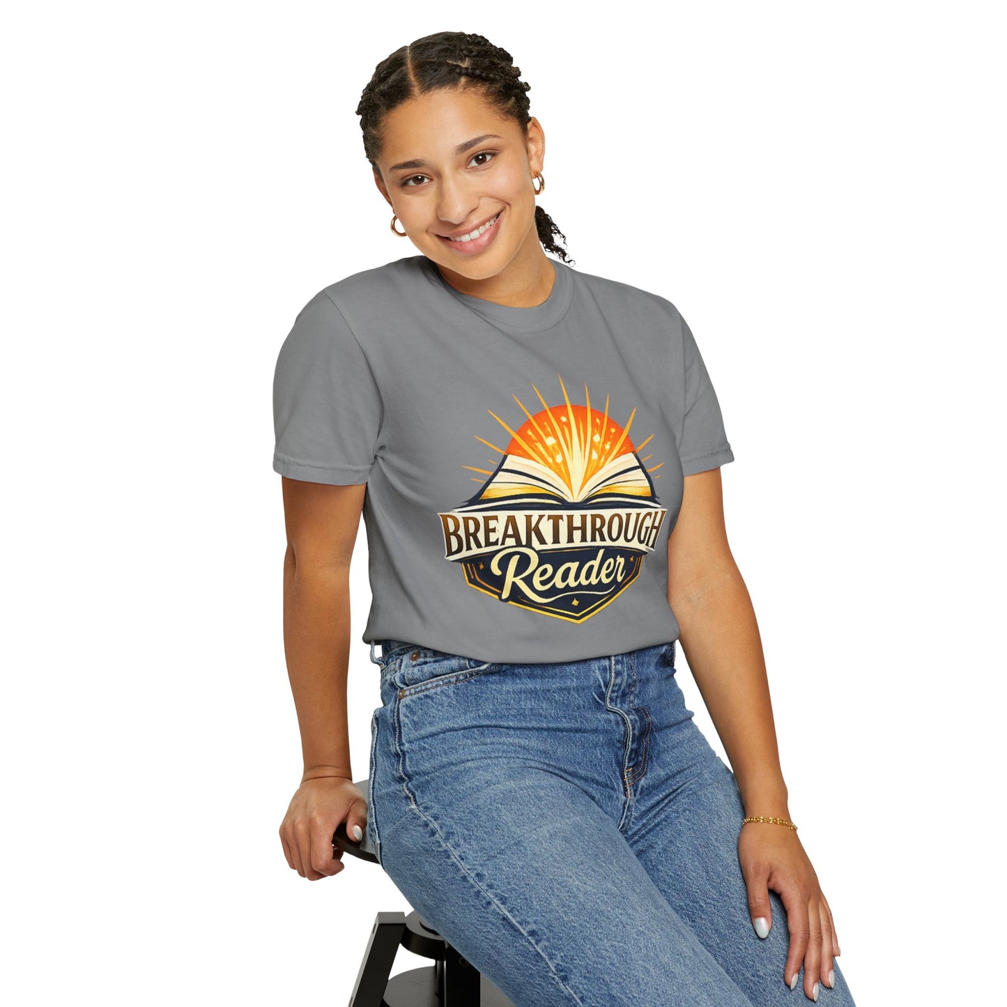 "Breakthrough Reader" T-Shirt — Inspirational Book Lover Tee