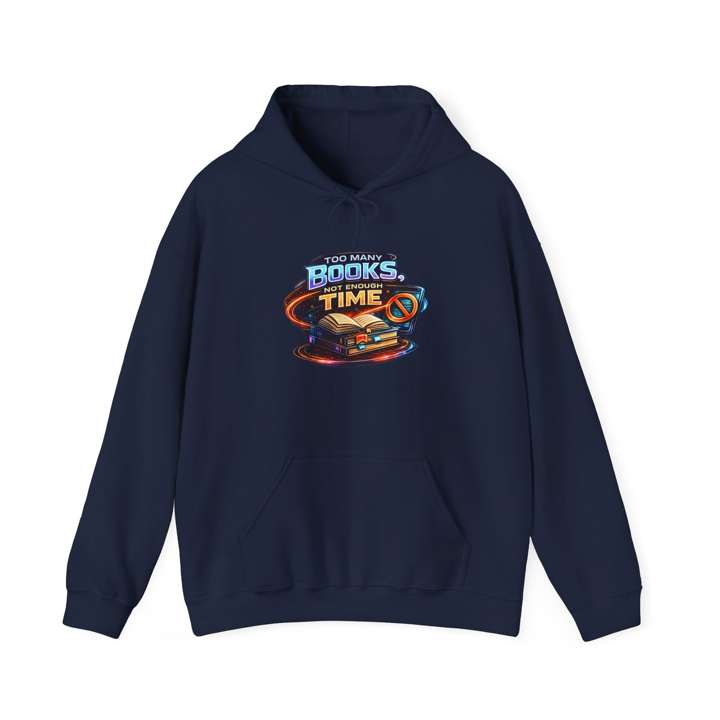 Books Time Hoodie — Retro Spacebook Reading Graphic Sweatshirt