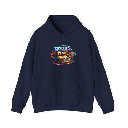 Books Time Hoodie — Retro Spacebook Reading Graphic Sweatshirt
