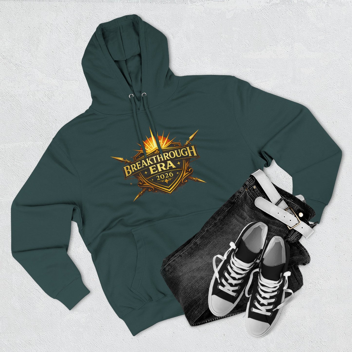 Breakthrough Era 2026 Hoodie — Inspirational Graphic Pullover