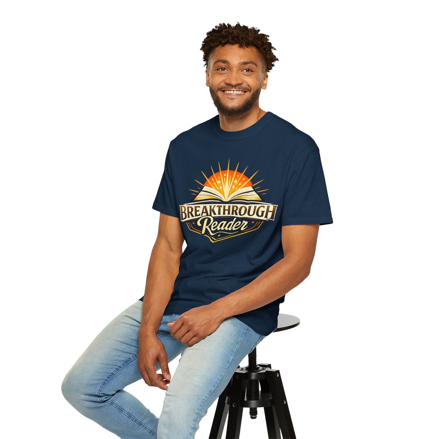 "Breakthrough Reader" T-Shirt — Inspirational Book Lover Tee