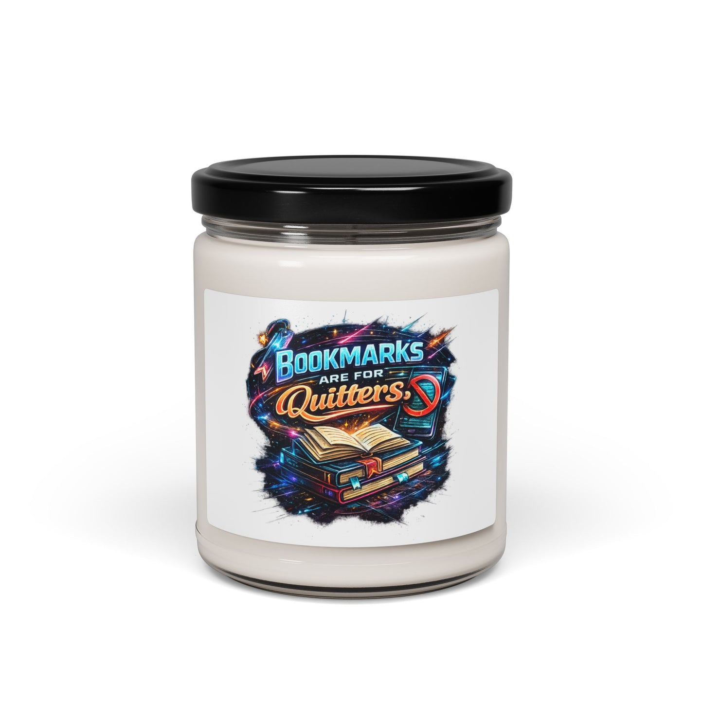 Bookish Soy Candle — "Bookmarks Are For Quitters" 9oz Scented Candle