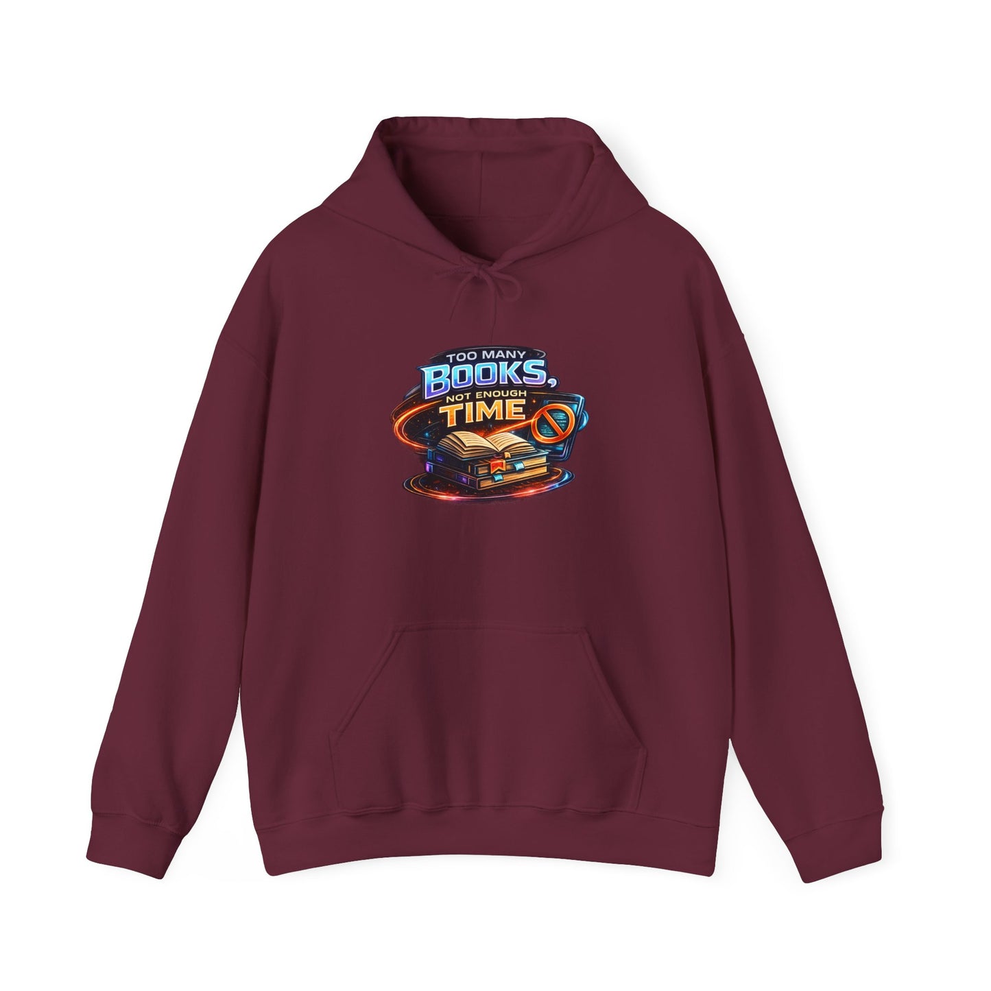 Books Time Hoodie — Retro Spacebook Reading Graphic Sweatshirt