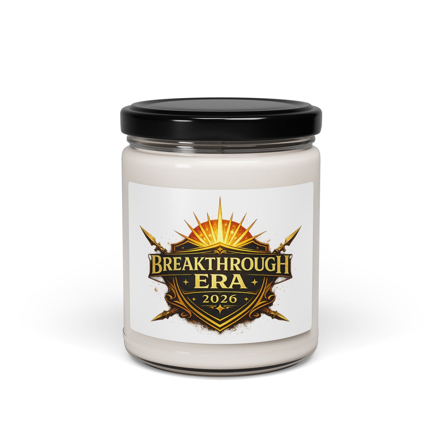 Breakthrough Era 2026 Soy Candle — Inspirational Scented Jar (9oz)