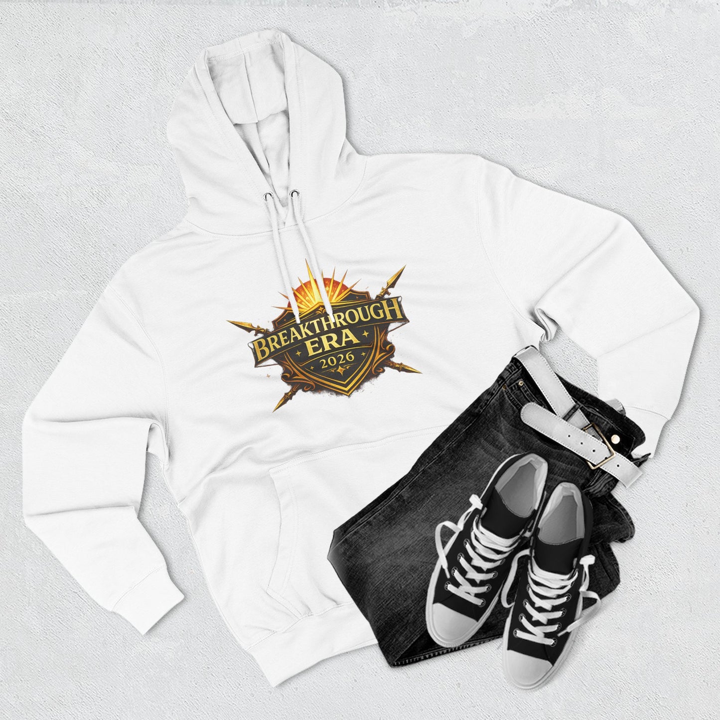 Breakthrough Era 2026 Hoodie — Inspirational Graphic Pullover