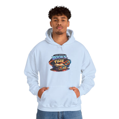 Books Time Hoodie — Retro Spacebook Reading Graphic Sweatshirt
