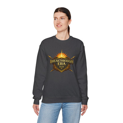 "Breakthrough Era 2026" Crewneck Sweatshirt — Sunrise Emblem
