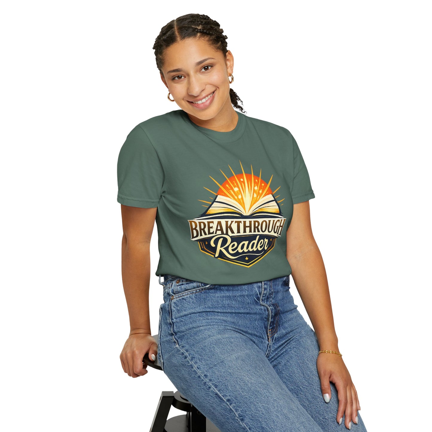 "Breakthrough Reader" T-Shirt — Inspirational Book Lover Tee