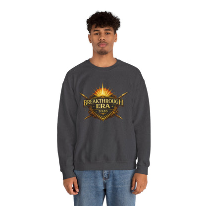 "Breakthrough Era 2026" Crewneck Sweatshirt — Sunrise Emblem
