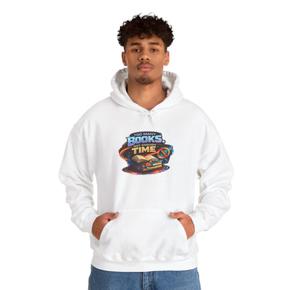 Books Time Hoodie — Retro Spacebook Reading Graphic Sweatshirt