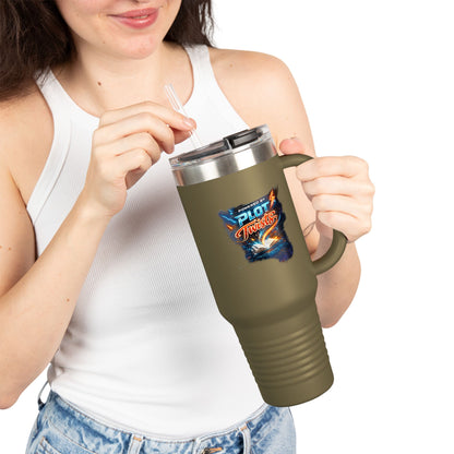 'Plot Twist' Adventure Stainless Tumbler - 40oz Insulated Travel Mug
