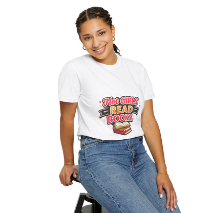 "Hot Girls Read Books" T-Shirt — Funny Book Lover Tee