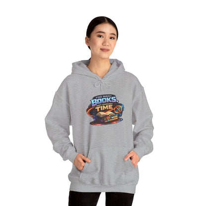 Books Time Hoodie — Retro Spacebook Reading Graphic Sweatshirt
