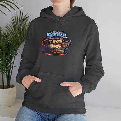 Books Time Hoodie — Retro Spacebook Reading Graphic Sweatshirt