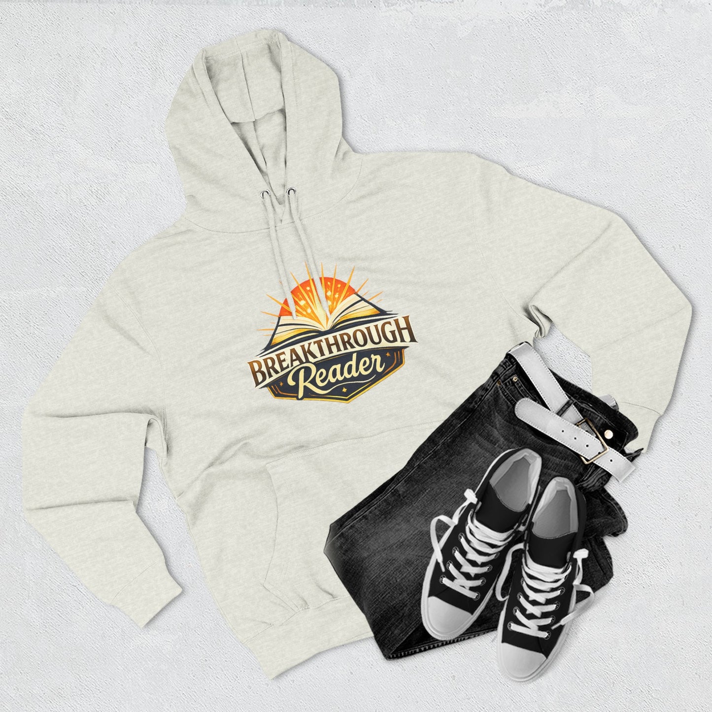 Breakthrough Reader Hoodie – Inspirational Sunburst Fleece Pullover