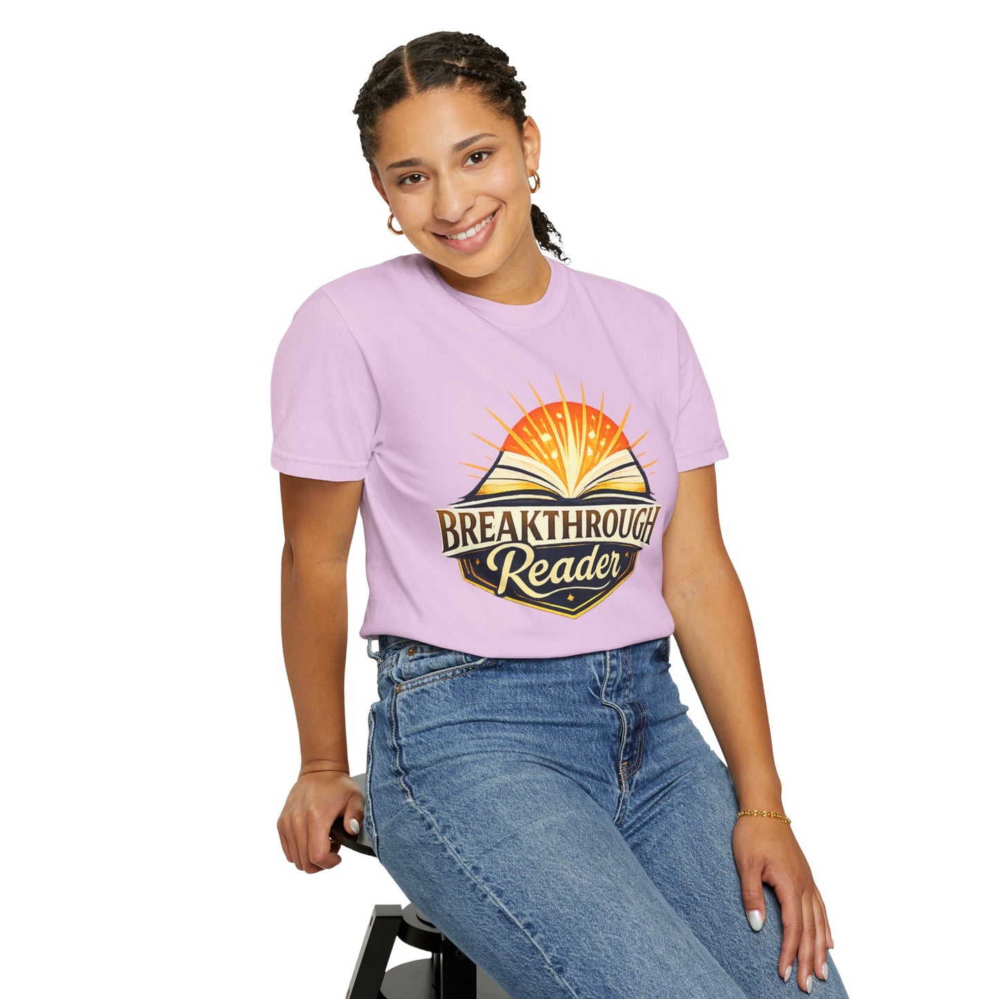 "Breakthrough Reader" T-Shirt — Inspirational Book Lover Tee