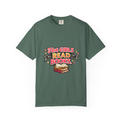 "Hot Girls Read Books" T-Shirt — Funny Book Lover Tee