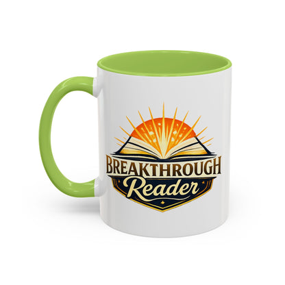 Breakthrough Reader Accent Coffee Mug — Inspirational Book Lover Gift (11/15oz)