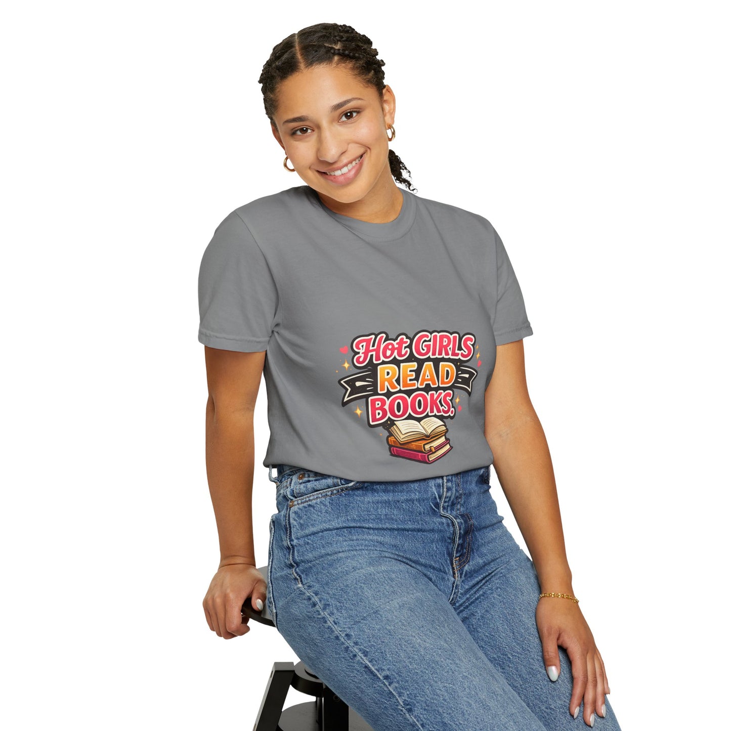 "Hot Girls Read Books" T-Shirt — Funny Book Lover Tee