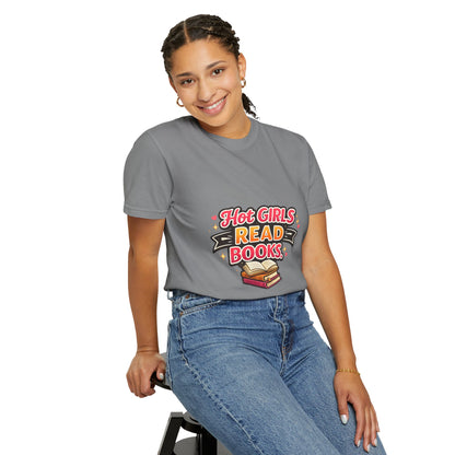 "Hot Girls Read Books" T-Shirt — Funny Book Lover Tee