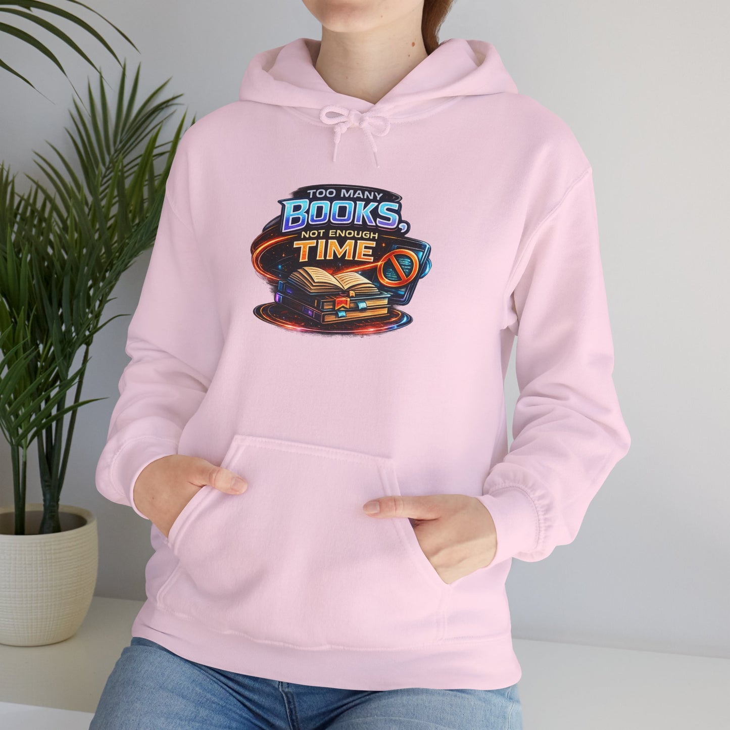 Books Time Hoodie — Retro Spacebook Reading Graphic Sweatshirt
