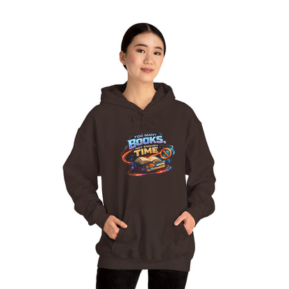 Books Time Hoodie — Retro Spacebook Reading Graphic Sweatshirt