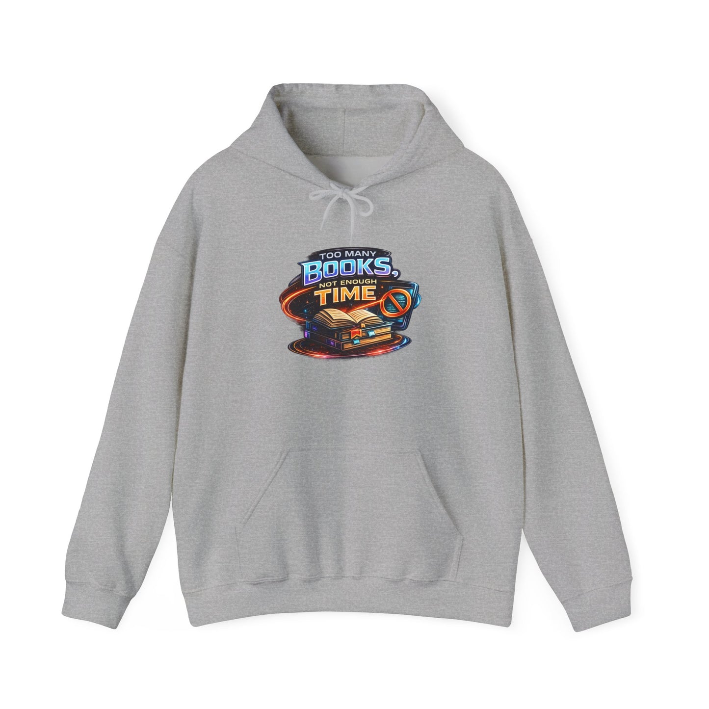 Books Time Hoodie — Retro Spacebook Reading Graphic Sweatshirt