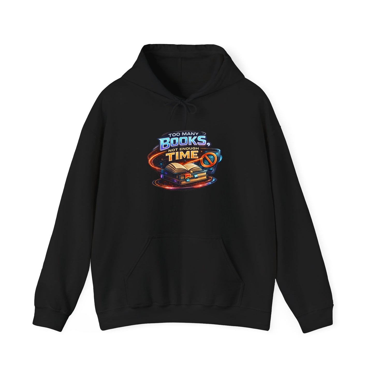 Books Time Hoodie — Retro Spacebook Reading Graphic Sweatshirt
