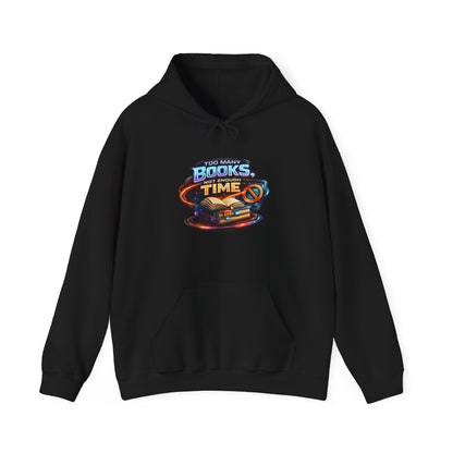 Books Time Hoodie — Retro Spacebook Reading Graphic Sweatshirt