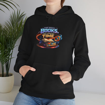 Books Time Hoodie — Retro Spacebook Reading Graphic Sweatshirt