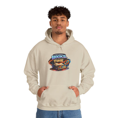 Books Time Hoodie — Retro Spacebook Reading Graphic Sweatshirt