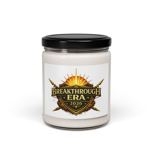 Breakthrough Era 2026 Soy Candle — Inspirational Scented Jar (9oz)