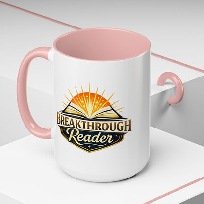 Breakthrough Reader Accent Coffee Mug — Inspirational Book Lover Gift (11/15oz)