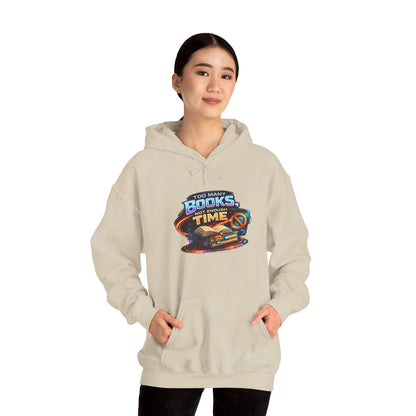 Books Time Hoodie — Retro Spacebook Reading Graphic Sweatshirt