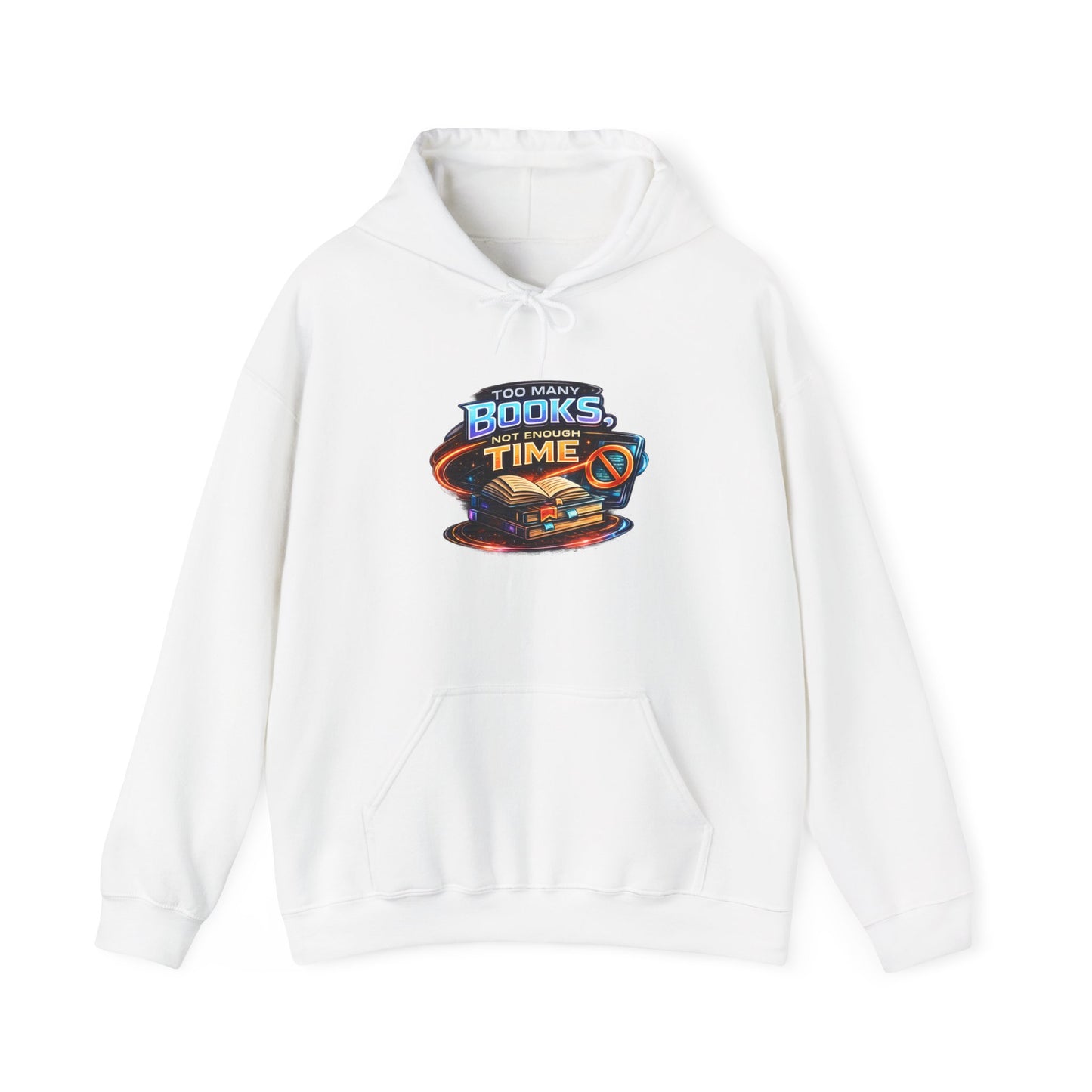 Books Time Hoodie — Retro Spacebook Reading Graphic Sweatshirt