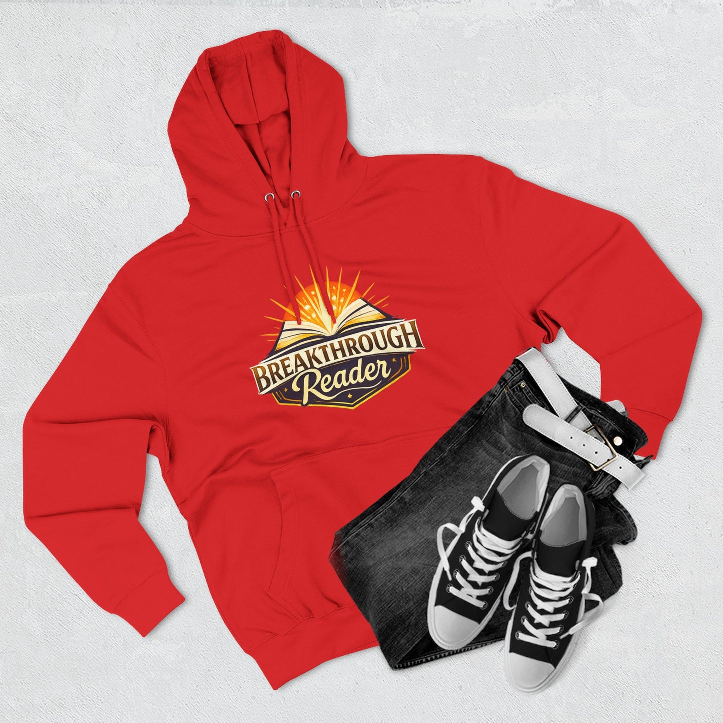 Breakthrough Reader Hoodie – Inspirational Sunburst Fleece Pullover