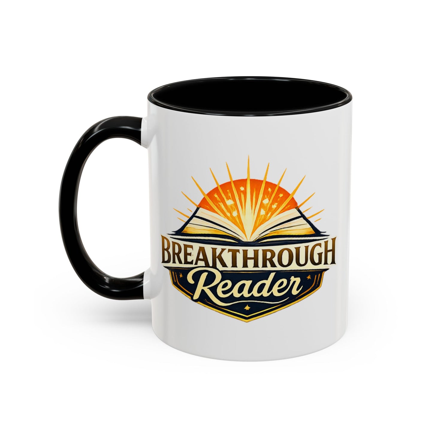 Breakthrough Reader Accent Coffee Mug — Inspirational Book Lover Gift (11/15oz)