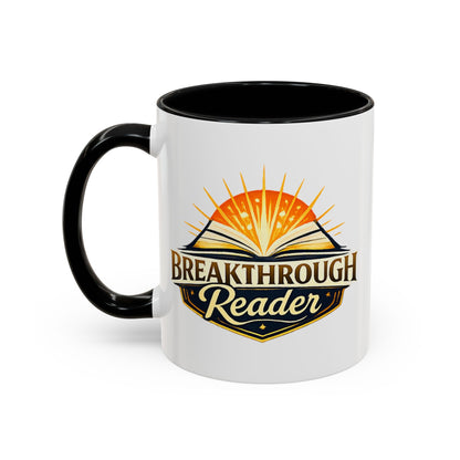 Breakthrough Reader Accent Coffee Mug — Inspirational Book Lover Gift (11/15oz)