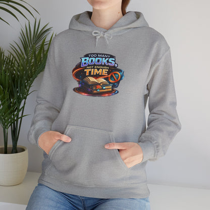 Books Time Hoodie — Retro Spacebook Reading Graphic Sweatshirt
