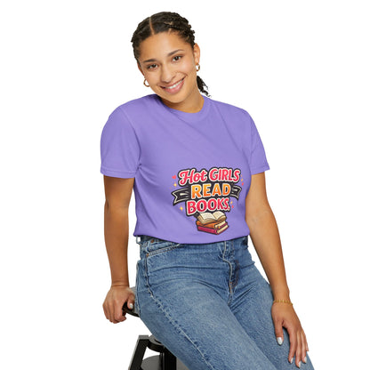 "Hot Girls Read Books" T-Shirt — Funny Book Lover Tee