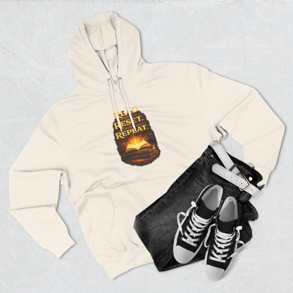 Hoodie — 'Read. Resist. Repeat.' Book Lover Graphic Pullover