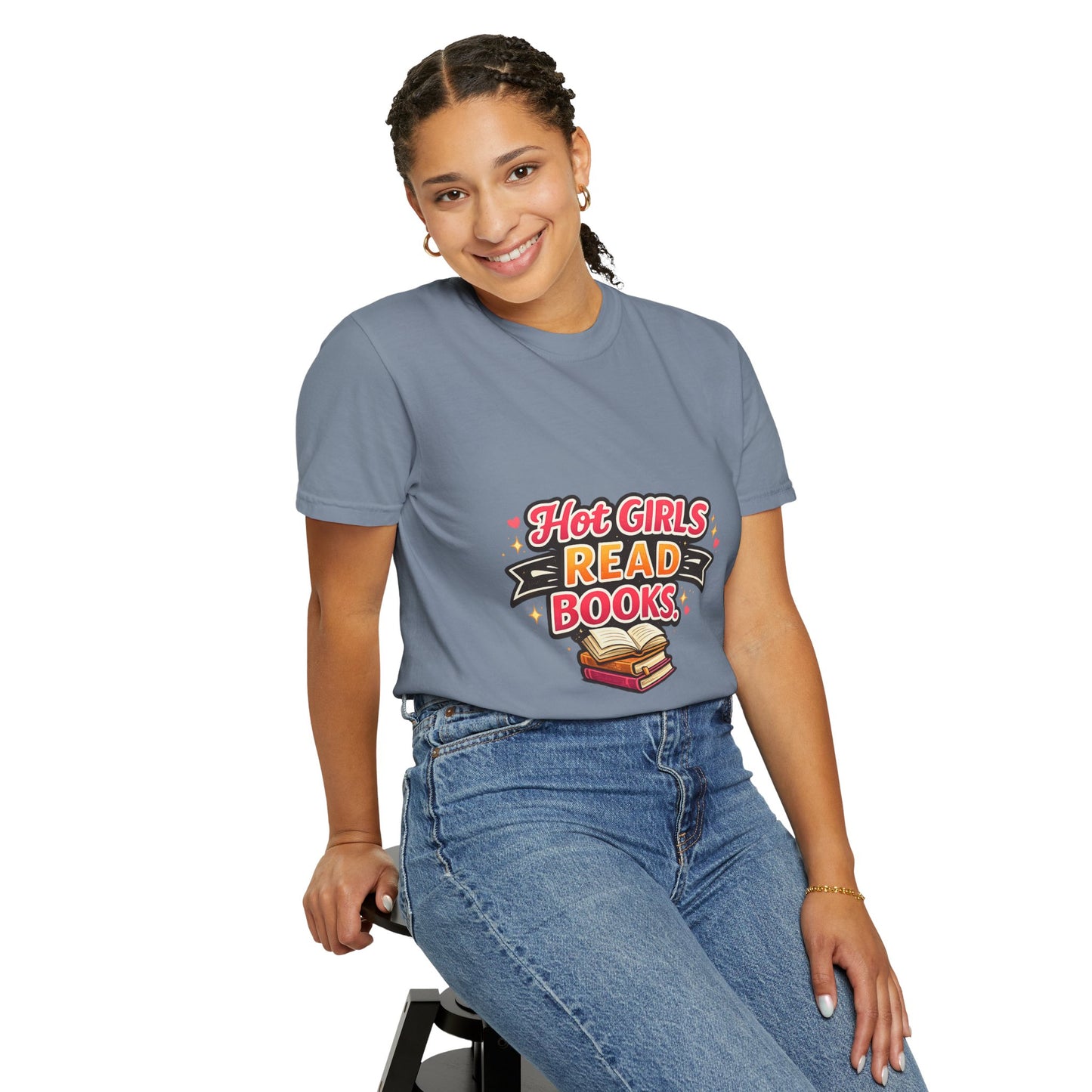 "Hot Girls Read Books" T-Shirt — Funny Book Lover Tee