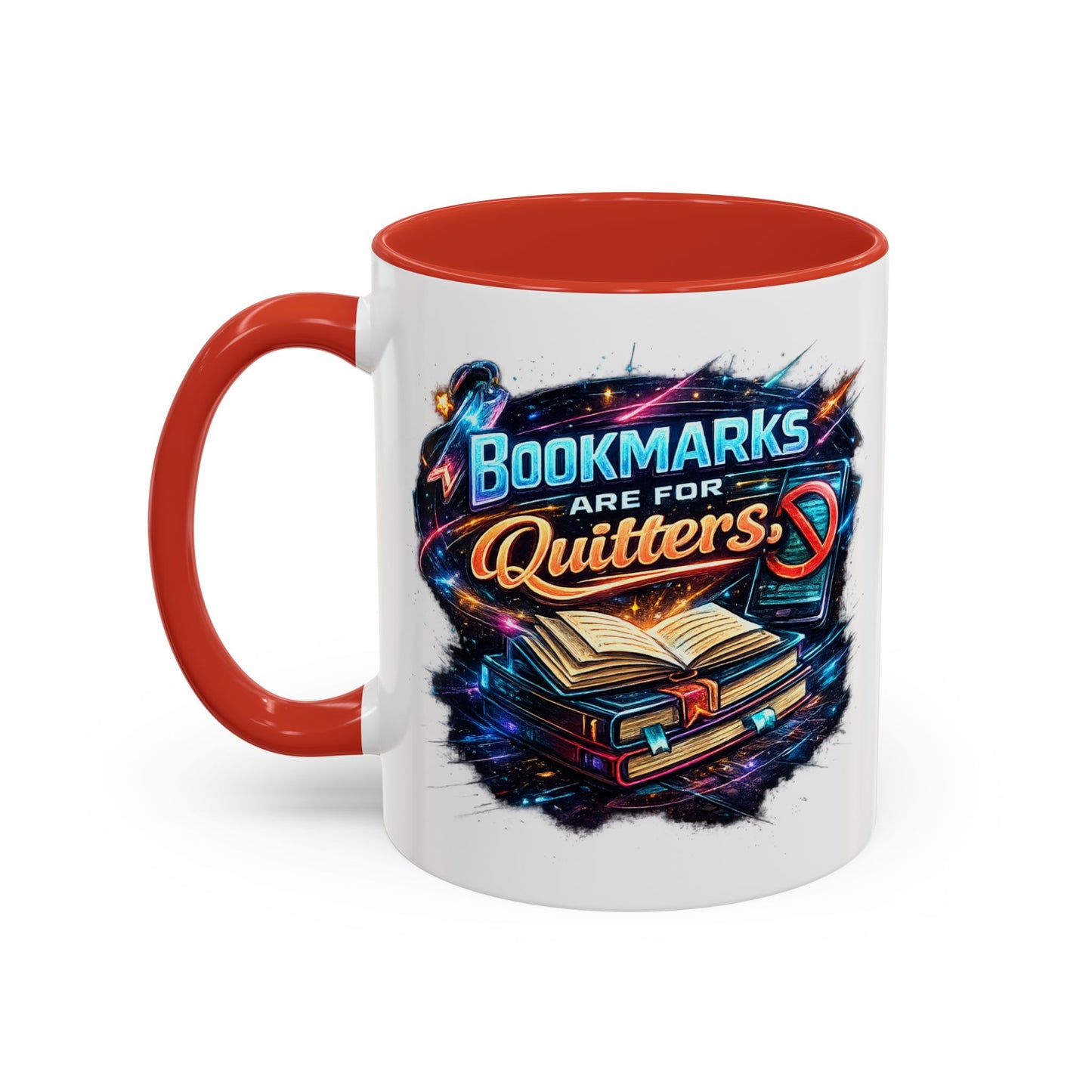 Bookmarks are for Quitters Vintage Coffee Lovers Accent Mug (11/15oz)