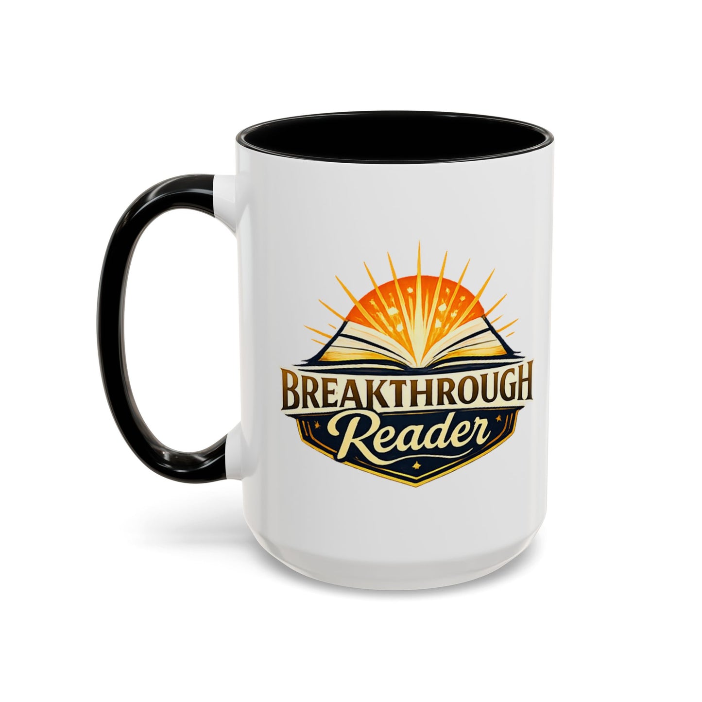 Breakthrough Reader Accent Coffee Mug — Inspirational Book Lover Gift (11/15oz)